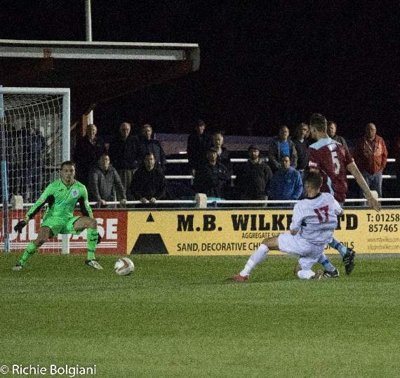 Luke Brown scoring the decisive goal.