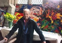 Colourful art exhibition at St Eustachius' Church in Tavistock