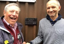 Plaque at North Tawton school swimming pool unveiled in memory of Jan Down