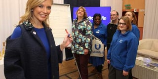 Countdown presenter Rachel Riley visits Winkleigh for uSwitch campaign launch