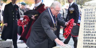 Tavistock pays its respects to war dead during Remembrance Sunday