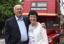 Diamond anniversary couple take a bus trip down memory lane