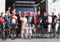 West Devon firefighters take on charity cycling challenge