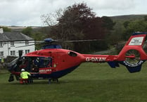 Air ambulance called to help an injured tourist on Dartmoor