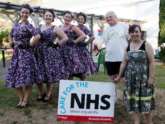 Organisers with the Hummingbirds group. Picture by James Bird.