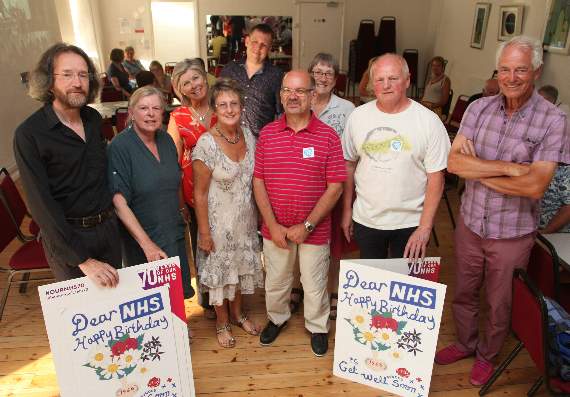 Pictured are supporters enjoying the birthday celebrations. Picture by James Bird.