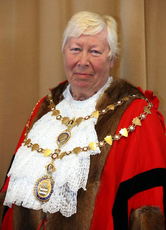 Picture of new Okehampton mayor Cllr Janet Carpenter by James Bird.