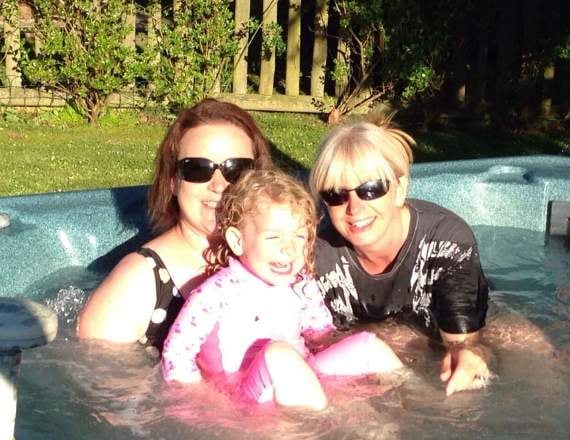 Gail with Katie Faulkner and her daughter Bea.