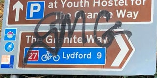 Rash of graffiti in Okehampton —  people urged to  report incidents