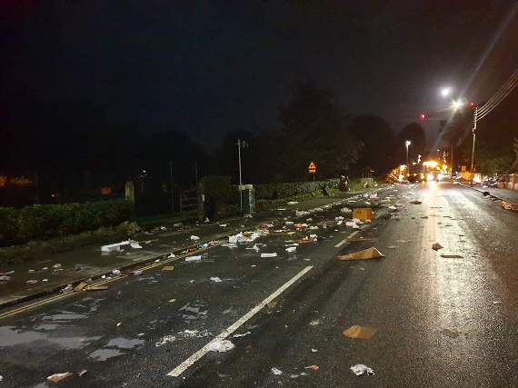 The streets strewn with rubbish after Goose Fair. A massive clean-up operation took place overnight.