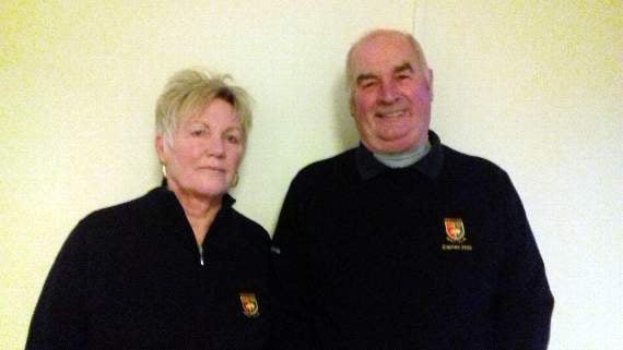 Tavistock Golf Club captains for 2020 - lady captain Peggy Burge and club captain Tom Dodd.