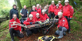 Tavistock's Dartmoor Search and Rescue thank you demo