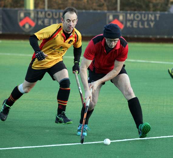 Tavistock (in red and black) in their league match against Caradon. Pictures by James Bird