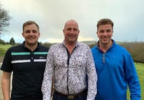 Three ball goes down well at Oke Golf Club
