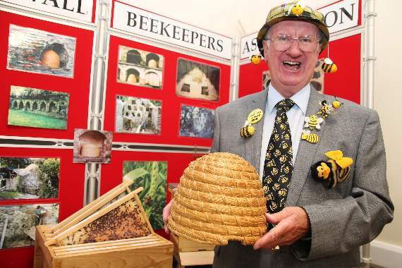 John Trevithick at Callington Honey Fair, which he revived in 1978.