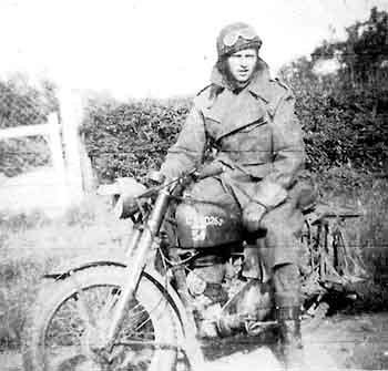 Gordon joined the army in 1942 and trained as a driver and dispatch rider.