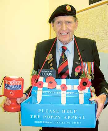 President of the Tenby branch of the Royal British Legion, Gordon Prime will take to the streets of the town tomorrow (Saturday), to once again lead the local Poppy Appeal.