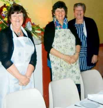 Pictured are some of the organisers, Cynthia Richards, Margaret Phillips and Judith Colley.
