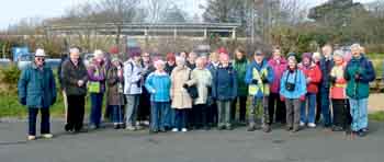 Tenby Steps2Health walkers at the National Park Visitor Centre.
