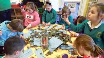 Science lab work in school.