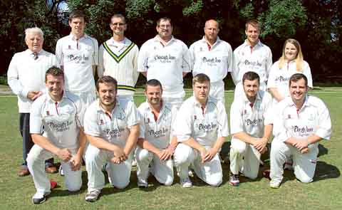 Cresselly line up before the Alec Colley Cup Final.