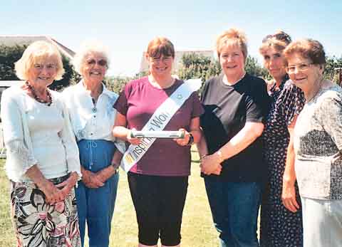 From left: Pat Preece, Hilda Cole, Pauline Charlett, Jayne Smith, Eleanor Jones (Hundleton Community Council) and Edna Merriman.