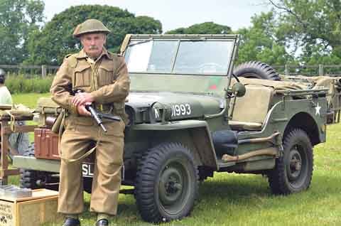Mike Hickling from East Williamston with his 1943 Willys Jeep.