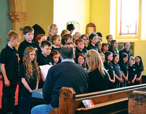 The choir of St Florence School