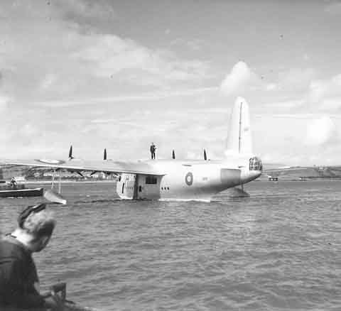 Sunderland L2167 photographed before the war at Pembroke Dock. Pic. Sunderland Trust Archive