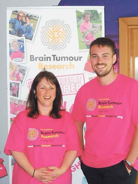 Sue and Angelo all ready for the abseil challenge