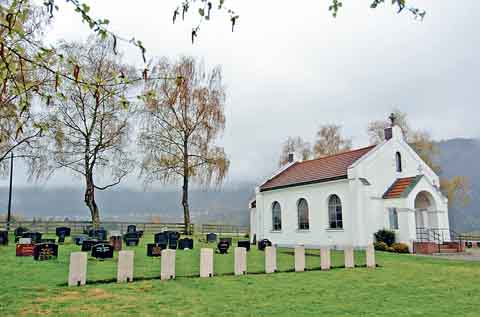 The immaculately kept graves of the Sunderland crew are at Sylling Church. Pic Martin Cavaney Photography