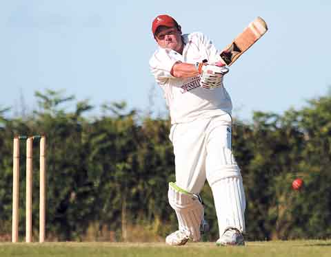 Ryan Lewis who ran out of partners and finished on 30 not out as Cresselly failed to overcome the target set by Neyland,
