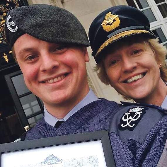 CWO Folder with Air Commodore Dawn McCafferty.
