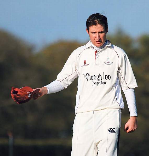 Cresselly's Mike Shaw took 4-43 in the season opener aganst St Ishmaels. Pic. Brian McKehon
