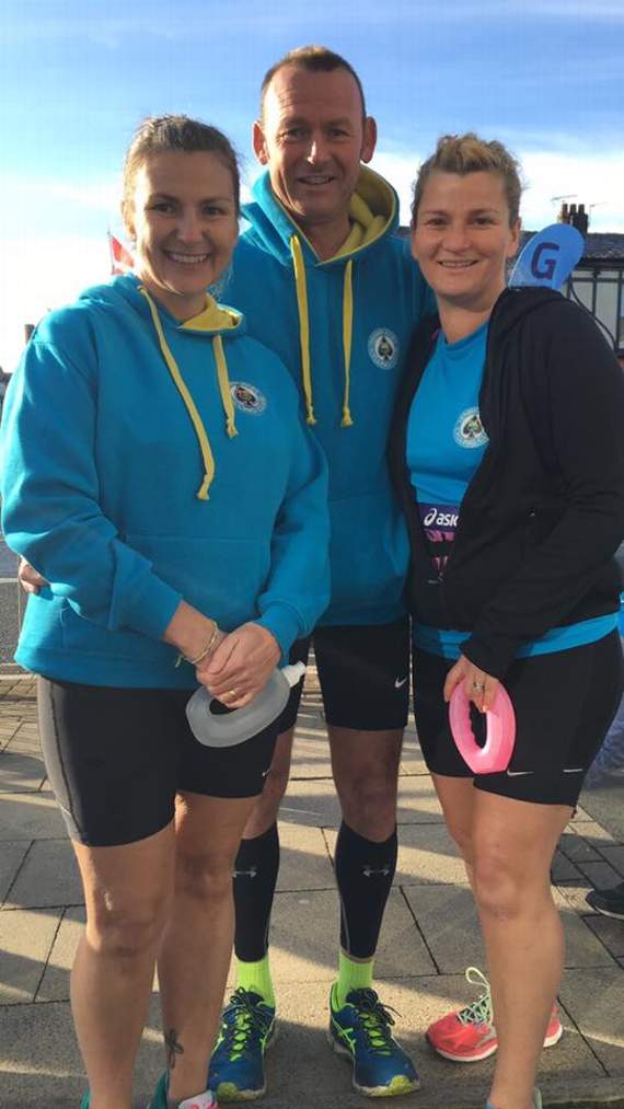 Manchester Marathon, Shauna Rowell, and Julie and Paul Slack