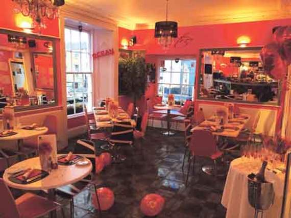 Valentine’s Day at Ocean Restaurant, overlooking Tenby Harbour. Bespoke menus and wine lists can be created for your special occasion.