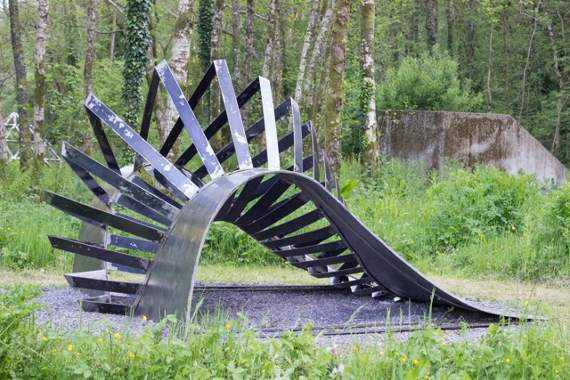 The sculpture on display at Broomhill