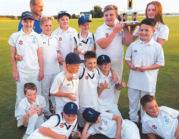 The delighted Hook team celebrate their success.