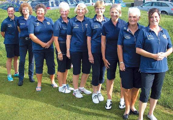 Members of the ‘USA’ team, still smiling despite their defeat by ‘Europe’.