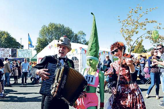 The festival is always full of happ-pea sights and sounds