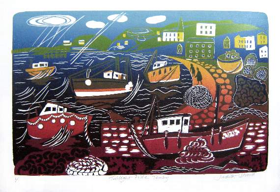 Judith Stroud - Twilight tide, Tenby,