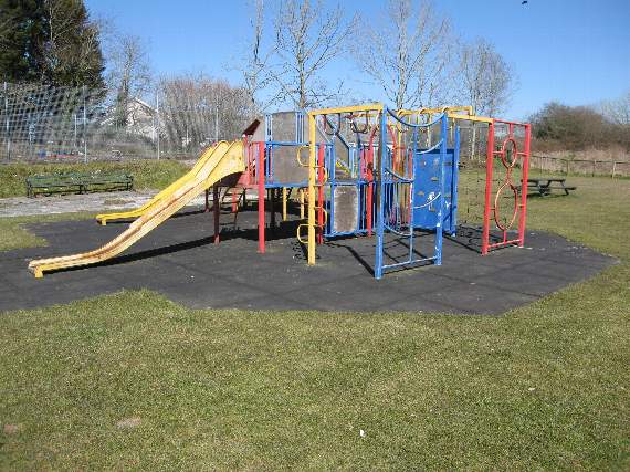 Before: the old multi-use play unit which was passed its sell-by date.