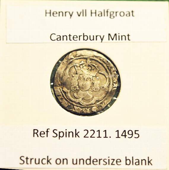Henry VII half-groat, 1495, found by Jack Tree.