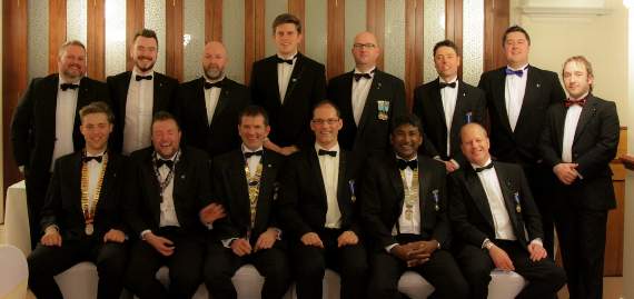 Members of Tenby Round Table pictured at their recent handover.