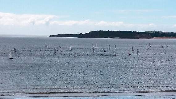 The fleet makes its way towards Caldey