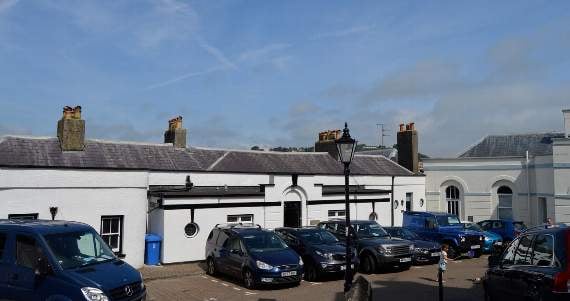The properties along Castle Square