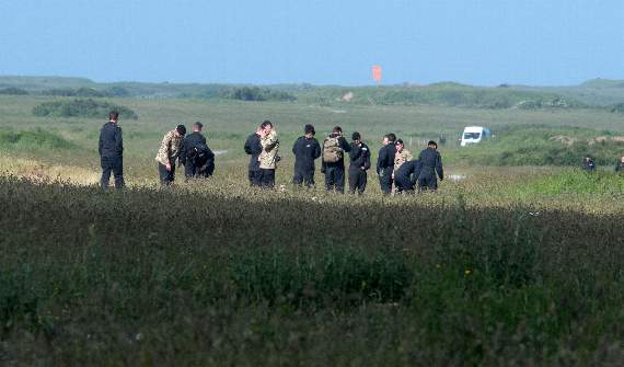 Members of the armed forces were seen searching the range yesterday (Thursday) morning following the incident. (Pic. Martin Cavaney)