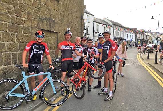 Narberth Dynamos at the Narberth hill climb.