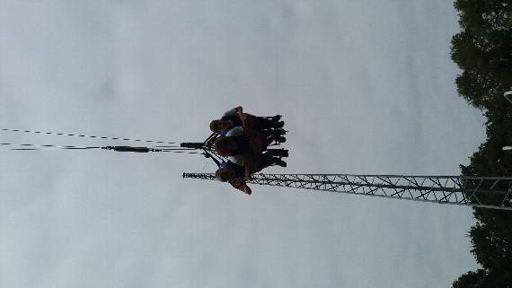 Riding Vertigo at Oakwood.
