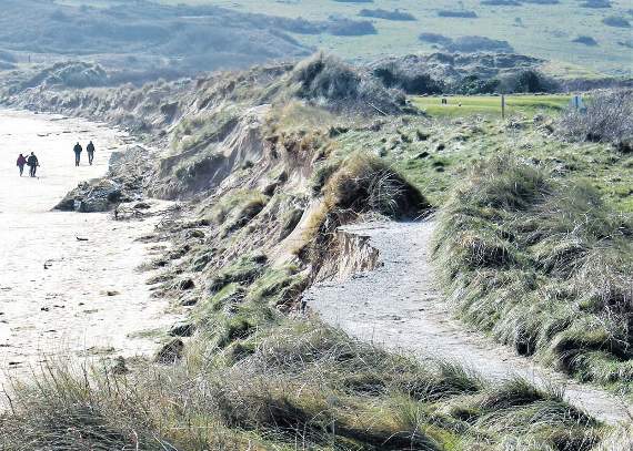 The crumbling pathway on the 12th.